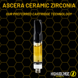 High Voltage Extracts – 100% Sauce Vape Carts (1 Gram)